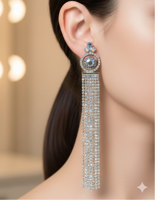 Crystal tassel Earings For Women
