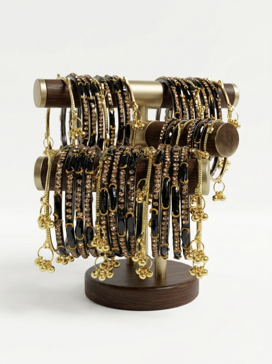Viral Kashmiri Bangles Black